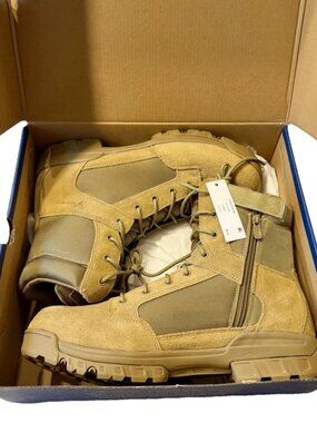 Bates E24802 Men's Tac Sport 8" Zip-up Tactical Boot, Coyote Size 13 NIB